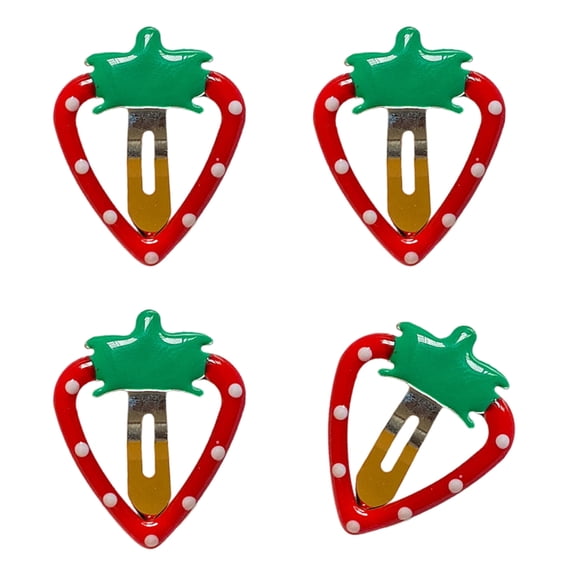 COOLHOOD Fruit Casual Barrettes Hair Clip Pineapple Sweet Strawberry Flat Clip Hairpin Grape Pineapple 2000s Hair Clip for Bunche