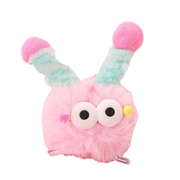 COOLHOOD Furry Cartoon Plush Hair Clip Little Animal Barrettes Duckbill Hairpin for Women and Girl Party Accessories Headwear