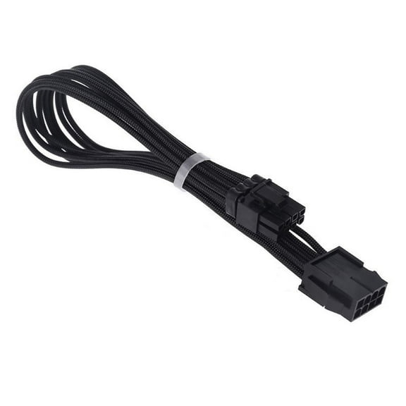 COOLHOOD GPU PCIe to 8Pin (6+2) PCIExpress Power Supply Adapter Graphics Video Card Power Extension Cable for PC Computer