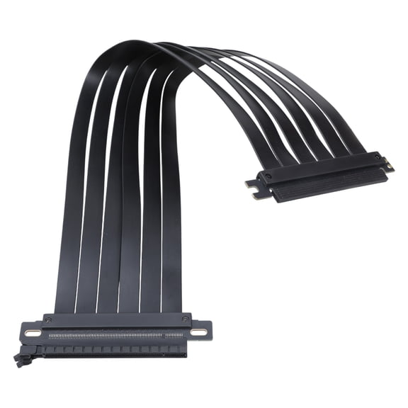 COOLHOOD GPU Vertical Bracket RiserCable 90/180 GPU Extension Line Shielded Computer PCIe3.0 X16 VGA Card Bracket Mount