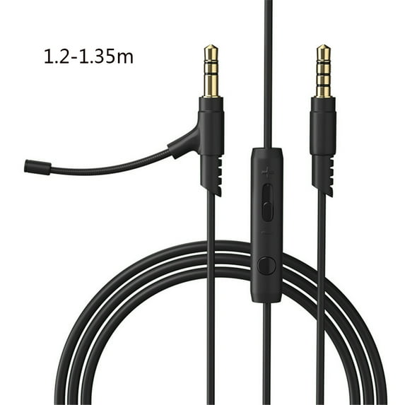 COOLHOOD Gaming Cable with Control Laptop 3. 5mm Plug Microphone Cable Replacement Long Headphone Cable Extension