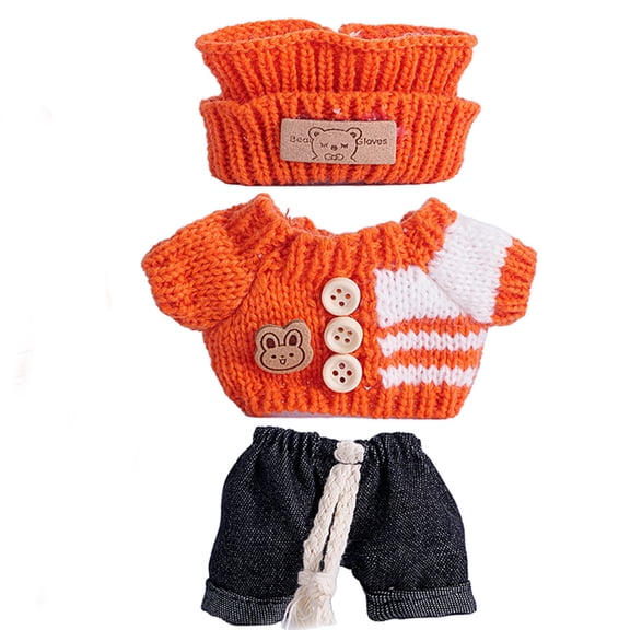 COOLHOOD Handmade Doll Outfit For 17cm Collectible Doll Easy Sweater Roleplay Plush Dolls Dressingup Garment