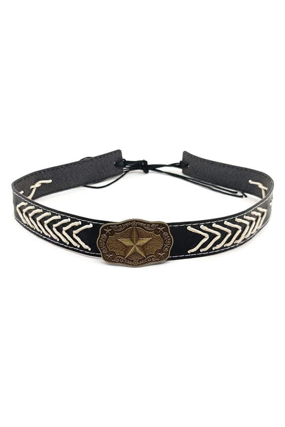 Handmade Ethnic Western Hat Bands for Replacement Straw Felt Fedoras and Panama Hats Stitched Studded
