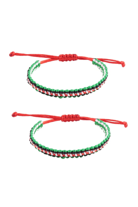 Handmade Palestinian Bracelet Adjustable Rope Bracelet Jewelry Adornment Palestine Pattern Bangles Accessory