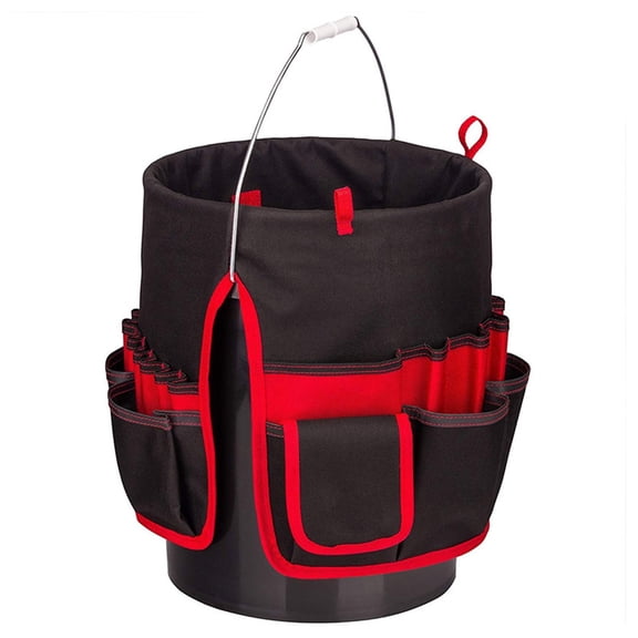 COOLHOOD Heavy Duty Portable Bucket Shaped Tool Organizers Spacious Storage Space For Outdoor Activities And Workshop Essential