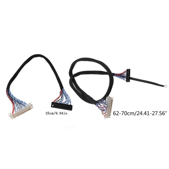 COOLHOOD Hooks LVDS Cable FIX-30P-D8 FIX 30 Double Pins 2ch 8bit 1.0mm 17-21inch for 17" -21" Length 25cm 50cm Cable