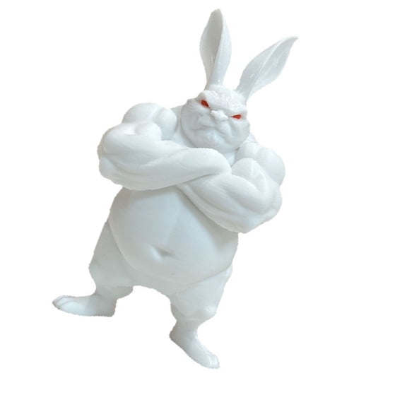 COOLHOOD Humorous Rabbits Sculpture Unique 3D Printed Easter For Relatives Family And Coworkers