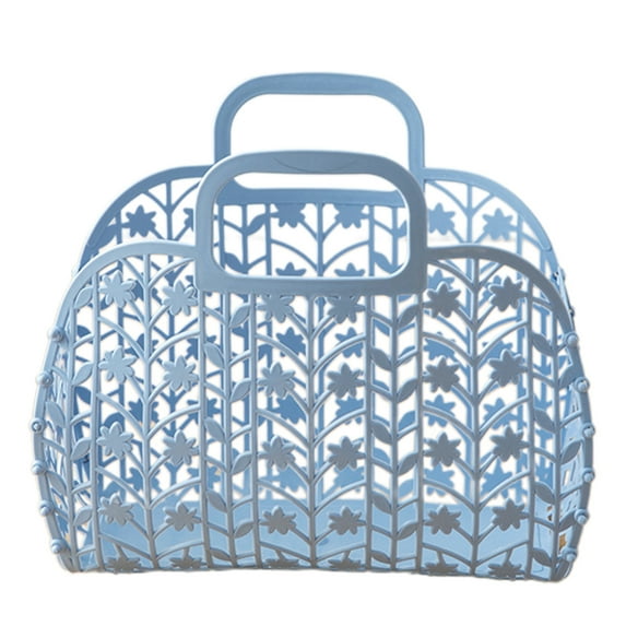 COOLHOOD Kids Beach Bag Vintage Jelly Purse Women Handbag Bag for Shopping Festive Party and Trip Storage Oraganizer