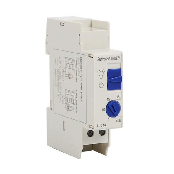 COOLHOOD Mechanical Count Down Switches Lighting Controller Rails Mounted Time Control Device for Easy Installation