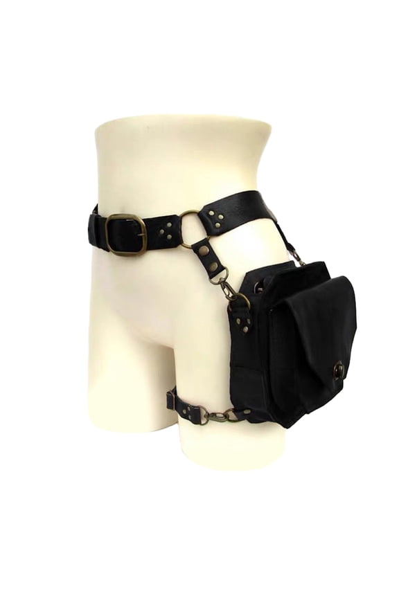Medieval Waist Belt Drop Leg Bag Steampunk Waist Pack Thigh Bag Leather Bag Motorcycle Waist Belt Drop Leg Bag
