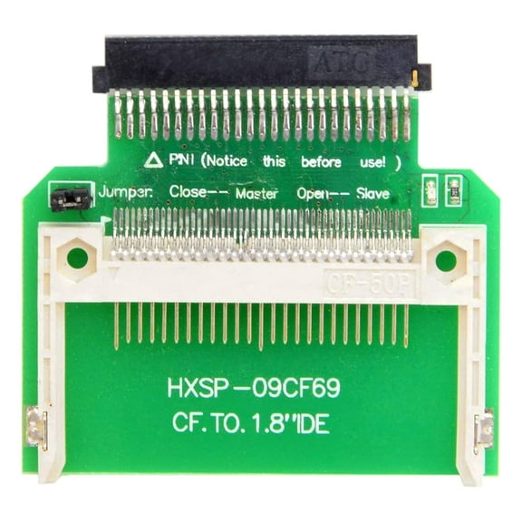 COOLHOOD Merory Card Compact To 50Pin 1.8" IDE Hard Drive SSD Adapter for