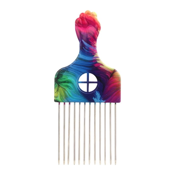 COOLHOOD Metal Pick Comb Afro Comb Metal Hair Comb Hair Styling Comb Stainless Steel Hair Pick Hairdressing Styling Tool