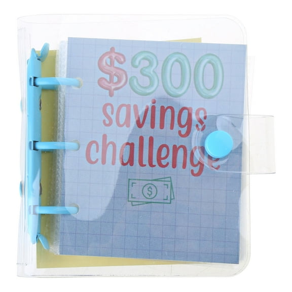 COOLHOOD Miniature Binders Savings Challenge $150/300/ /1000 Saving Money Budgets Cash Envelope Wallet Budget Binders Notebook