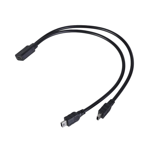 COOLHOOD Multi Charging Cable USB C Splitter Cable 2 in 1 Fast Charging Cord USB C Female to Double USB Male Port for Phone