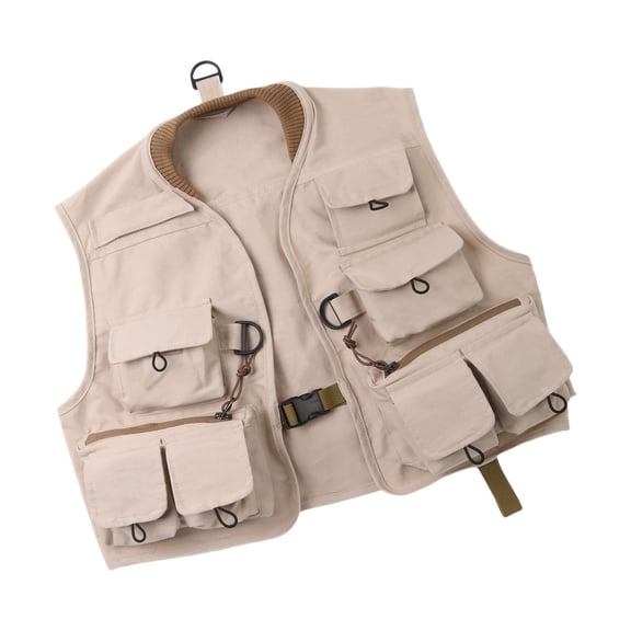 COOLHOOD Multi Pocket Waistcoat for Fly Fishing Vest Fishing Gear Multifunction Stream Fishing Accessories