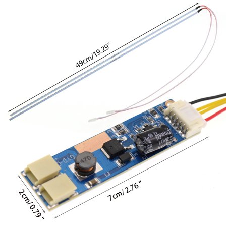 COOLHOOD NEW 490mm LED Backlight Light for 10-30V 22 Inch CCFL LCD Screen To LED Monitor Module Set