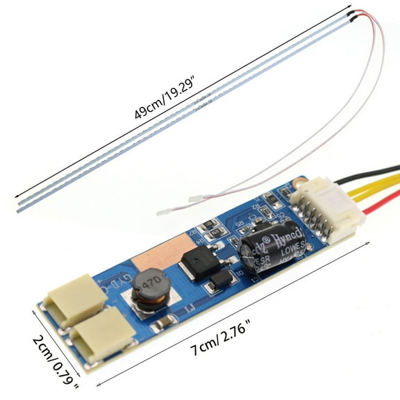 COOLHOOD NEW 490mm LED Backlight Light for 10-30V 22 Inch CCFL LCD Screen To LED Monitor Module Set