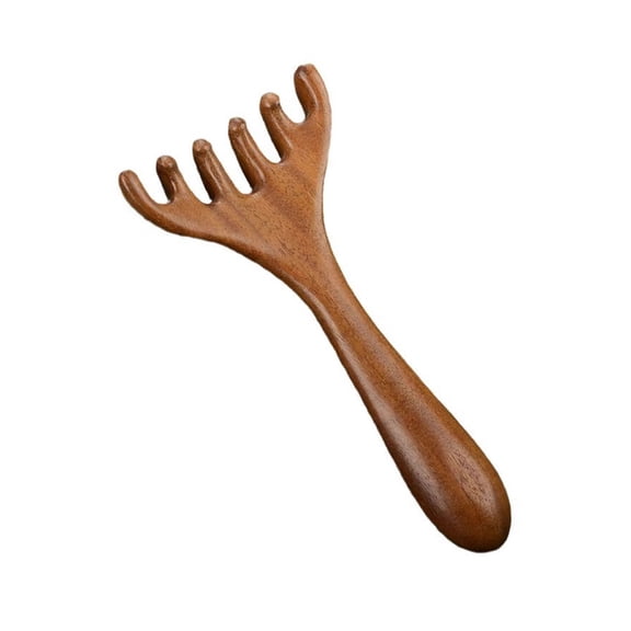 COOLHOOD Natural Sandalwoods Scalp Massagers Comb For Relaxation And Improved Blood Circulations