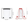 thumbnail image 1 of COOLHOOD New Transparent Drawstring Backpack School Gym Bag Sport Pack, 1 of 1