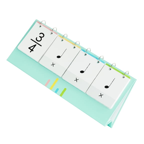 COOLHOOD Note Training Card Musical Notation Learning Card Piano Rhythm Training Cards Music Teaching Props Rhythm Cards