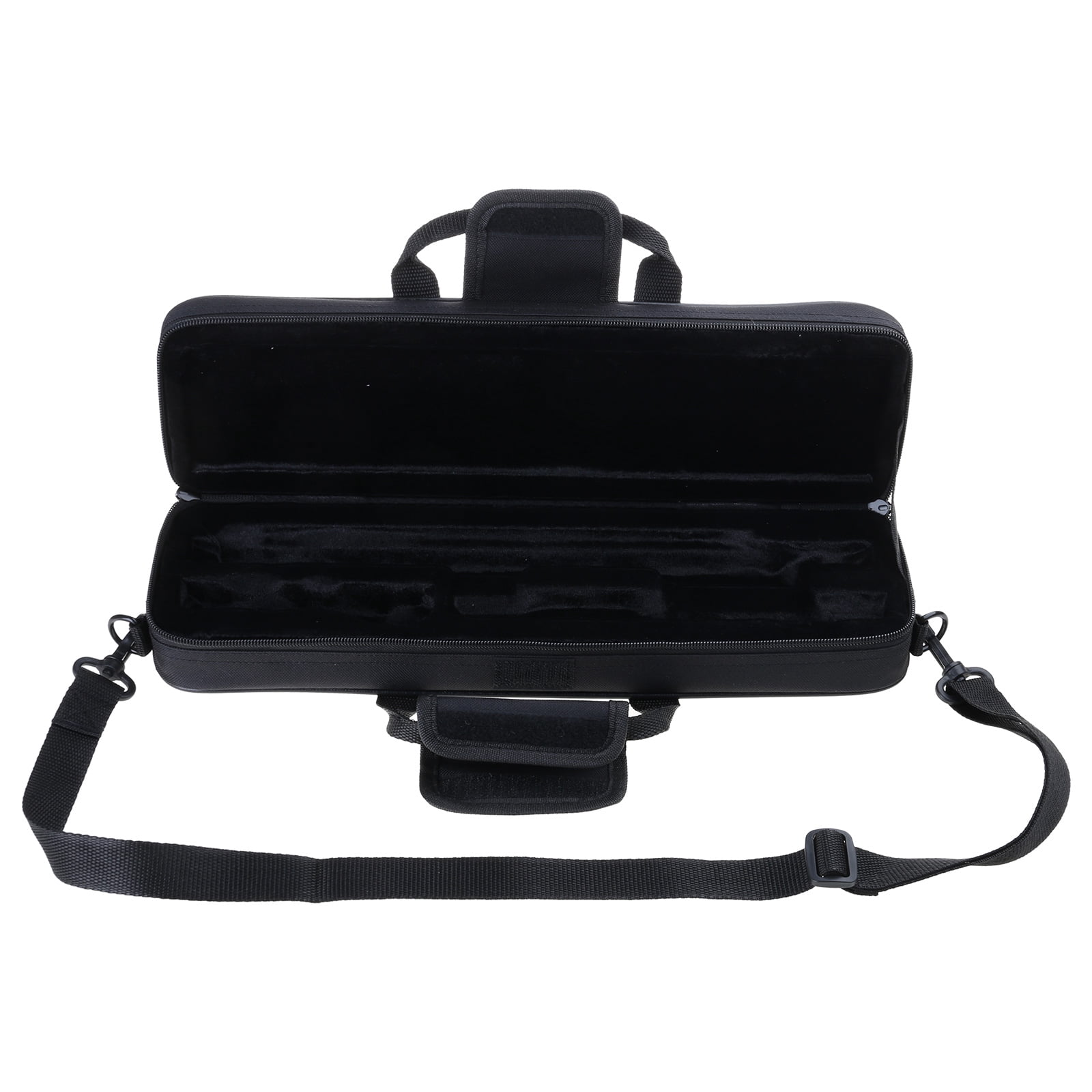 COOLHOOD Nylon Padded Flute Case With Adjustable Shoulder Strap Flute Handbag Shoulder Bag Soft Lining 16 Holes Flute Bag