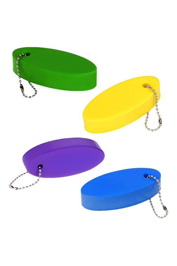 Pack Of 4 PU Foam Floating Keychains For Boating Water Sports Secure Buoyant Rings
