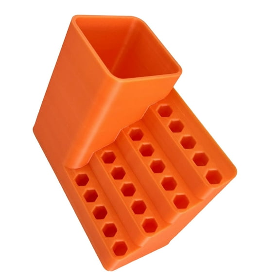 COOLHOOD Pegboard Screwdriver Bit Organizers Toolboxes with 20 25 50 10 Slots Storage Case for Professional