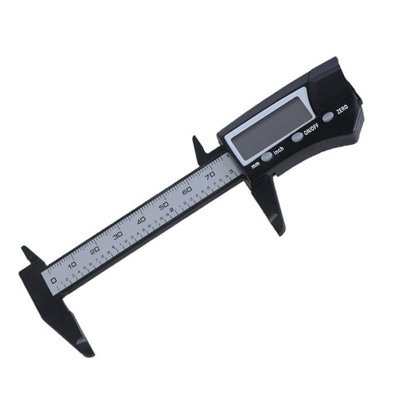 COOLHOOD Pocket Size Micrometer Gauge 0-75mm Vernier Caliper Thickness Measuring Tool Instrument Electronic LCD Digital Caliper