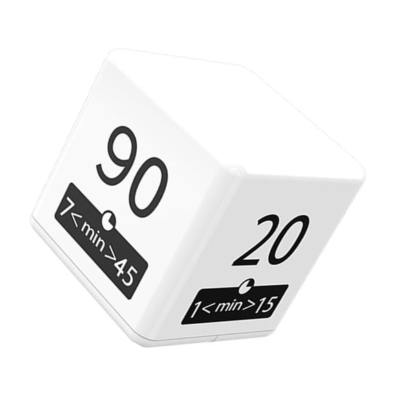 COOLHOOD Portable Cubes Timer Easy Operate Flipping Electronic Timer Cubes Countdowns Reminder Kitchen Time Management Tool Endur