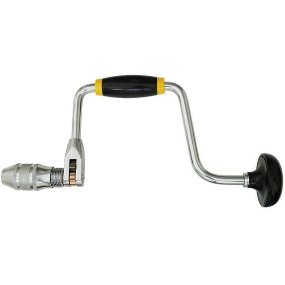 COOLHOOD Portable Hand Crank Drill with Swing Arm Carpenter Bit Hand Tool for Accurate Drilling In Various Materials