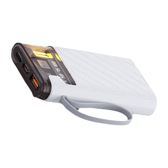 COOLHOOD Portable Powerbank Case For 3x18650 Batteries Case With Fast Charging And Digital Display LED Flashlights Function
