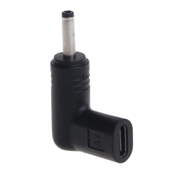 COOLHOOD Power Adapter Type C Female to 3.5x1.35 3.5x1.35mm Male Plug Converter 90 Degree Power Connector Adapter