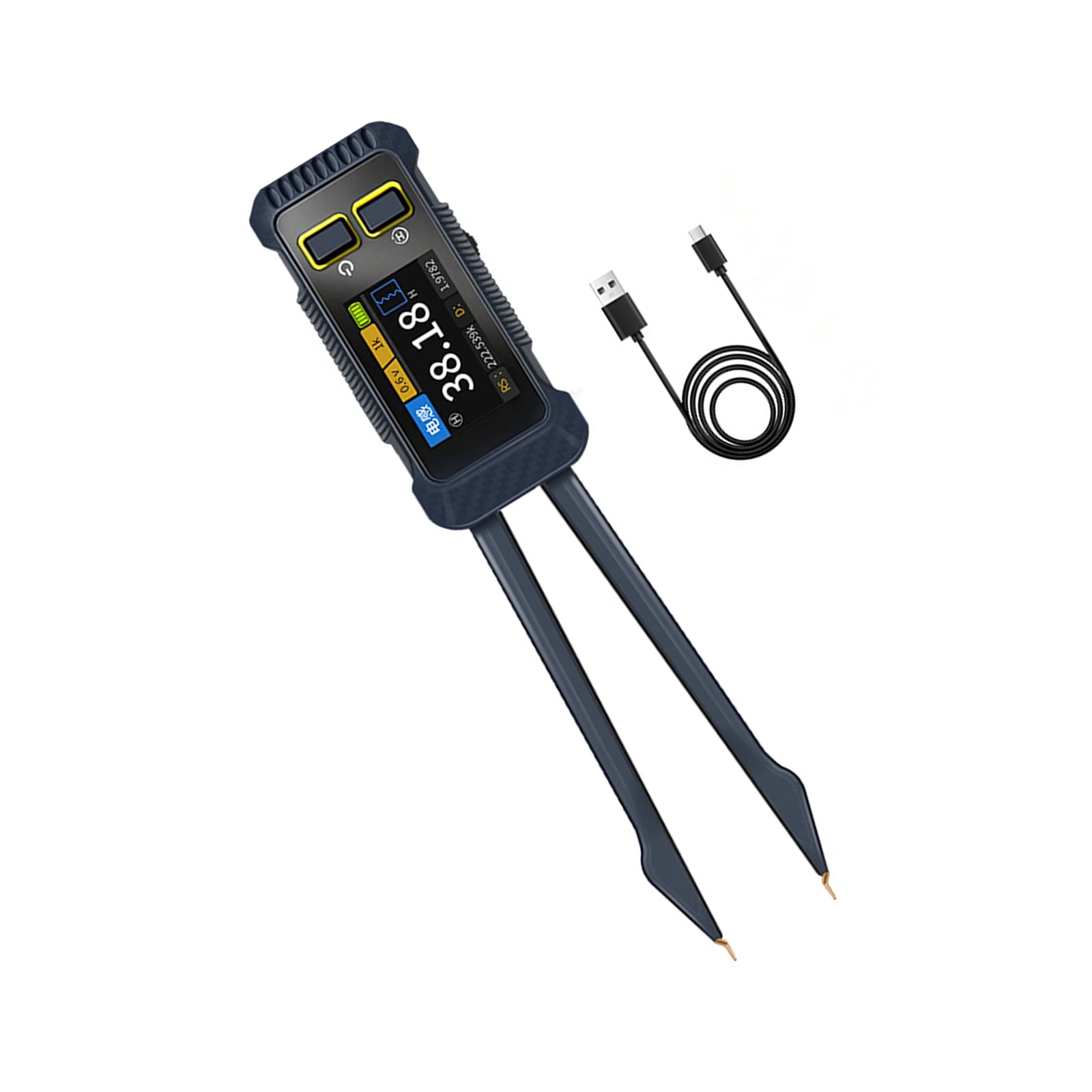 COOLHOOD Precise Meter Tweezers With Gold Plated Tip For Accurate Handling Components In Tight Space During PCB Testing
