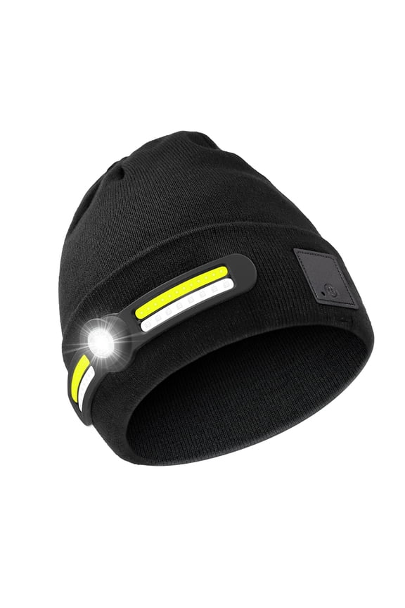 Rechargeable LED Light Knit Cap With 4 Lighting Modes Caps For Night Running Camping And Outdoor Use