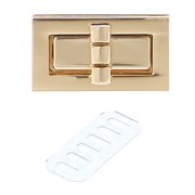 COOLHOOD Rectangle Shape Clasp Turn Lock Twist Locks Leather Handbag Bag Hardware