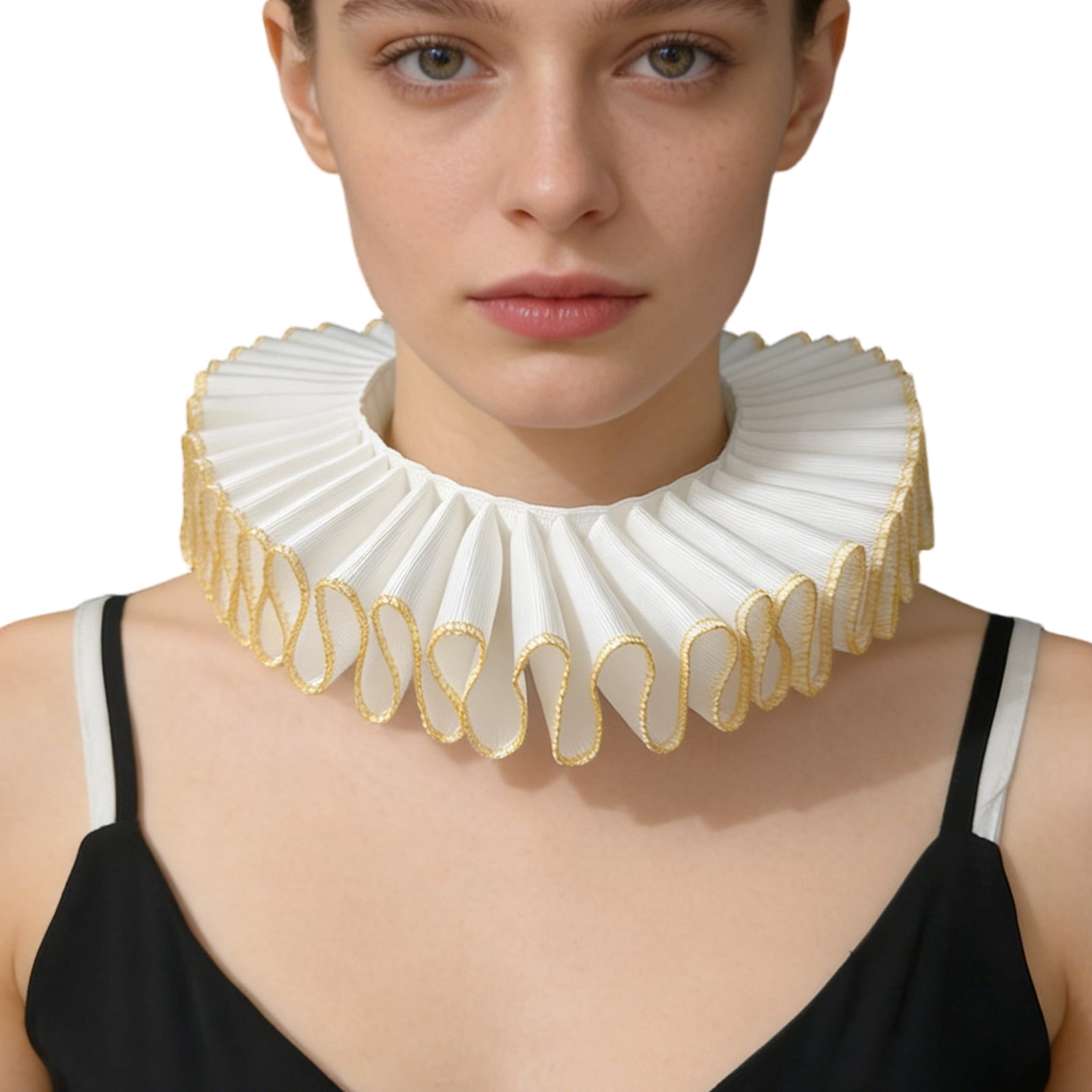 COOLHOOD Renaissances Victorian Ruffle Collar Colonial Clown Choker ...