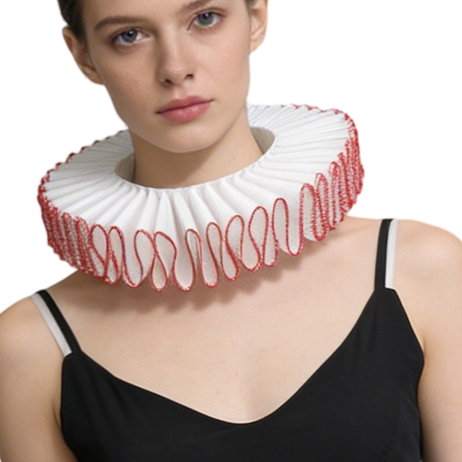 COOLHOOD Renaissances Victorian Ruffle Collar Colonial Clown Choker ...