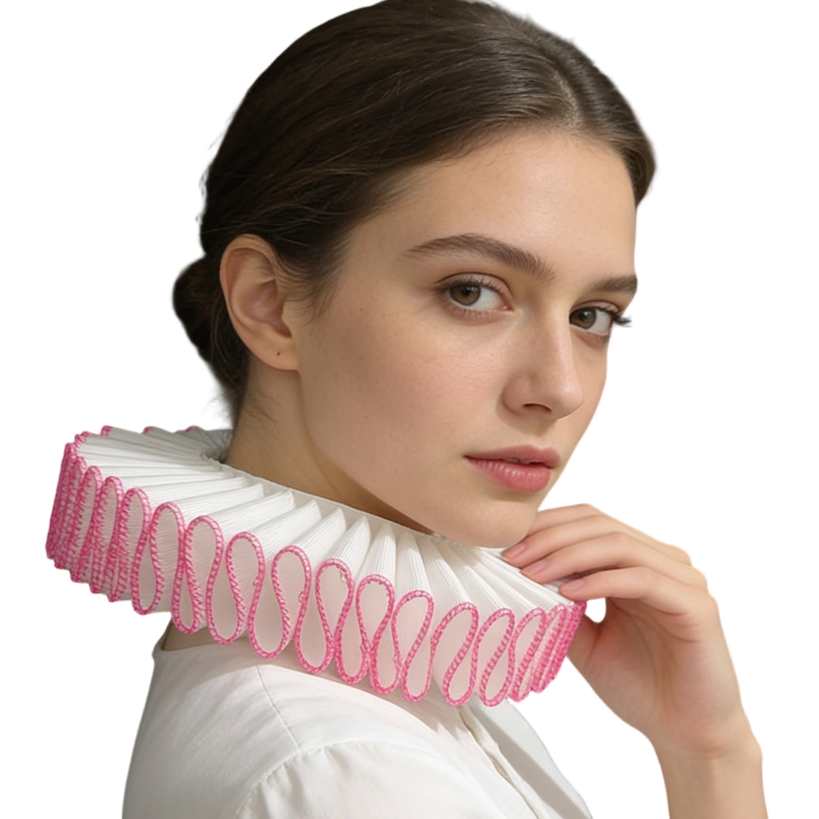 COOLHOOD Renaissances Victorian Ruffle Collar Colonial Clown Choker ...