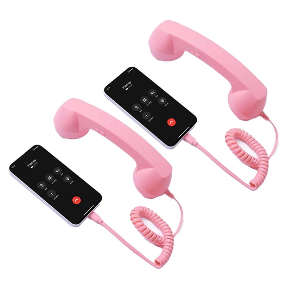 COOLHOOD Retro Phone Handset for MobilePhone & AndroidFram, Cell Phone Receiver with Microphone & Comment, Vintage Old School Tel