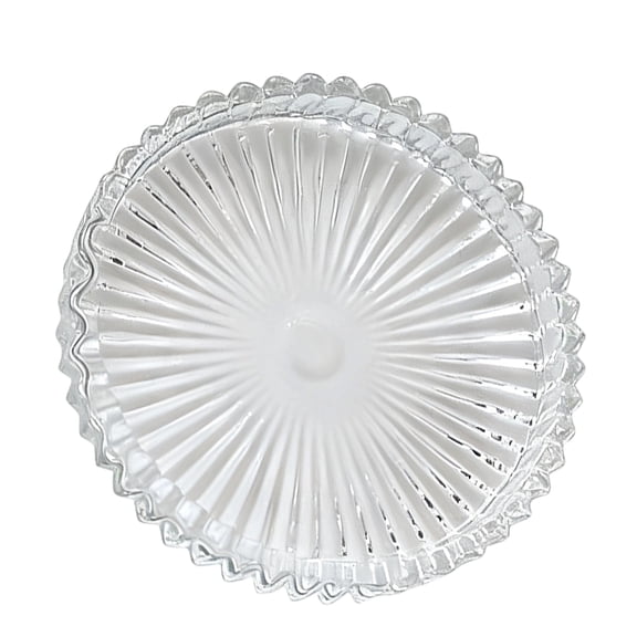 COOLHOOD Round Glass Candle Tray Plates for Dining Wedding Christmas Table Centerpieces Clear Glass Pillar Candle Holders Plates