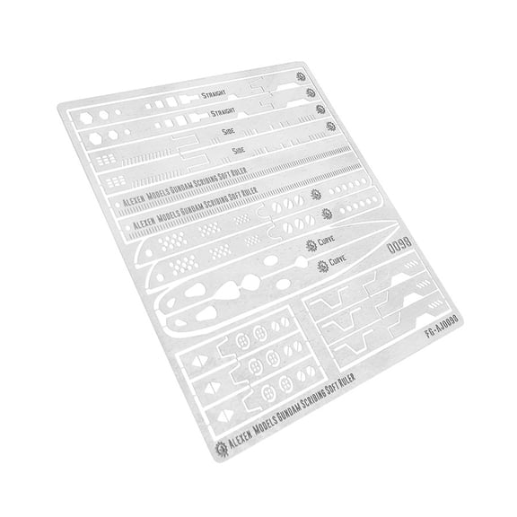 COOLHOOD Scribing Guide Ruler Scribing Soft Ruler Detail Adding Templates for Model Professional Tool Curved Surfaces Craft Tool