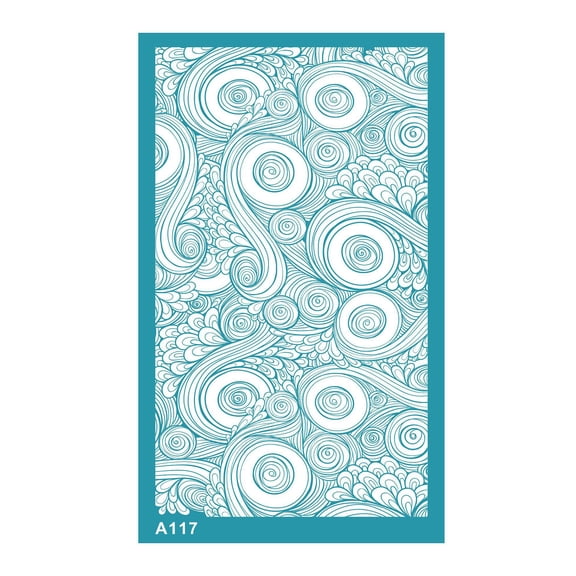 COOLHOOD Silk Screen for Clay, Reusable Silk Screen for Earrings, Silkscreens for Clay Jewelry, Texture Sheets for Clay