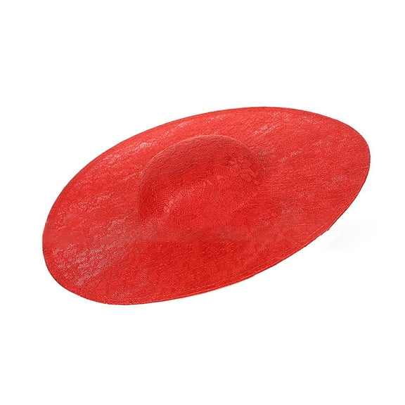 COOLHOOD Sinamay Hat Fascinator Hat Base for Women Millinery Handmade Accessories Cocktail Party French Bonnet Hat Round Base