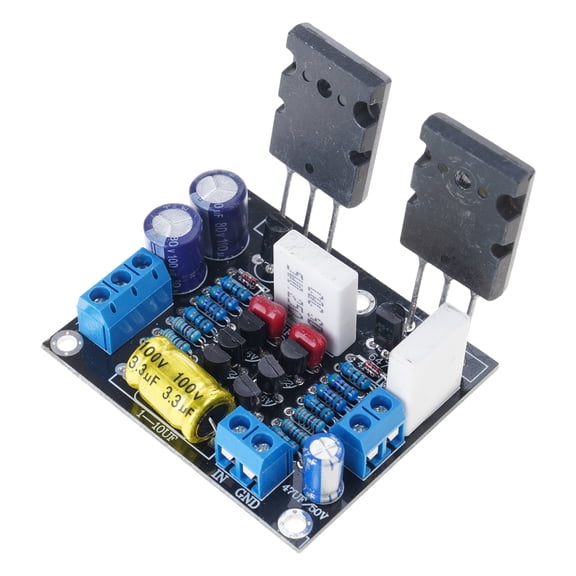 COOLHOOD Single Channel HiFi Power Amplifier Board 100W Output 2SC5200 2SA1943 20-50V For Home Sound Entertainment Accessories
