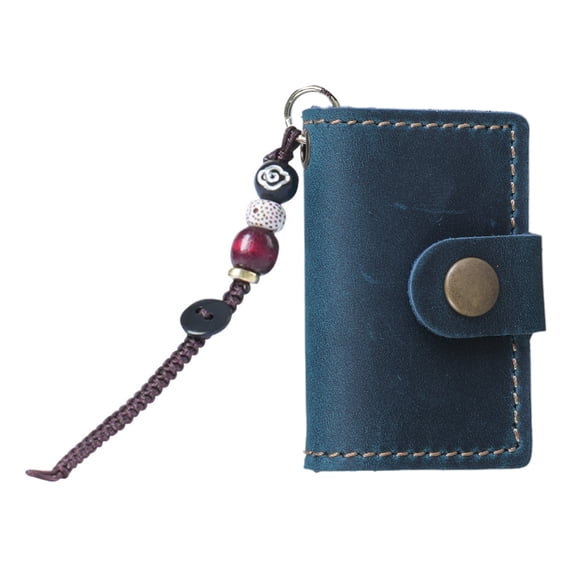 COOLHOOD Small Leather Notebook 2.4x1.57Inch Pocket Journal Notepads Refillable Notebook 64 Pages Unlined for Writing Sketching