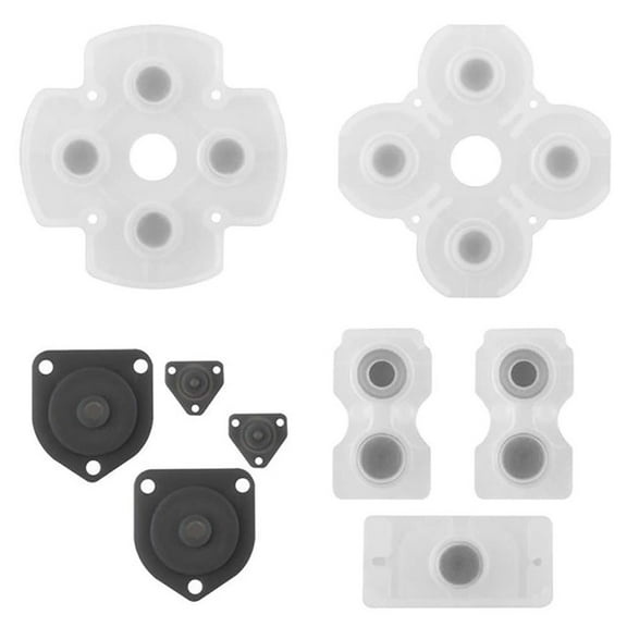COOLHOOD Soft Rubber Replacement Silicone Rubber Adhesive Button Pad Keypads for Controller