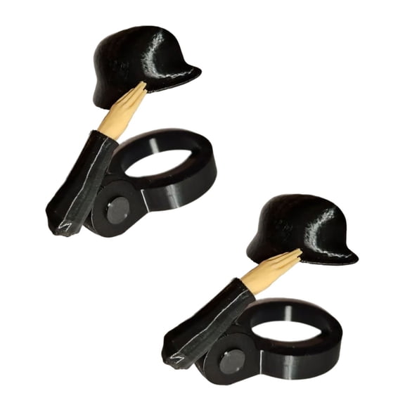 COOLHOOD Soldier Salutes Beer Bottle Caps Helmets Efficient Decorative Designs for Party Veterans Enthusiasts