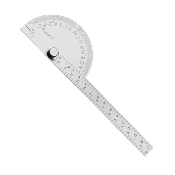 COOLHOOD Stainless Steel Measurement 14/10cm Angles Finders Protractors ...