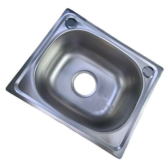 COOLHOOD Stainless Steels Square Kitchen Sinks Bathroom Hand Wash Basin Sink Single Bowl Dish Washing Sink Dishwashing Pool
