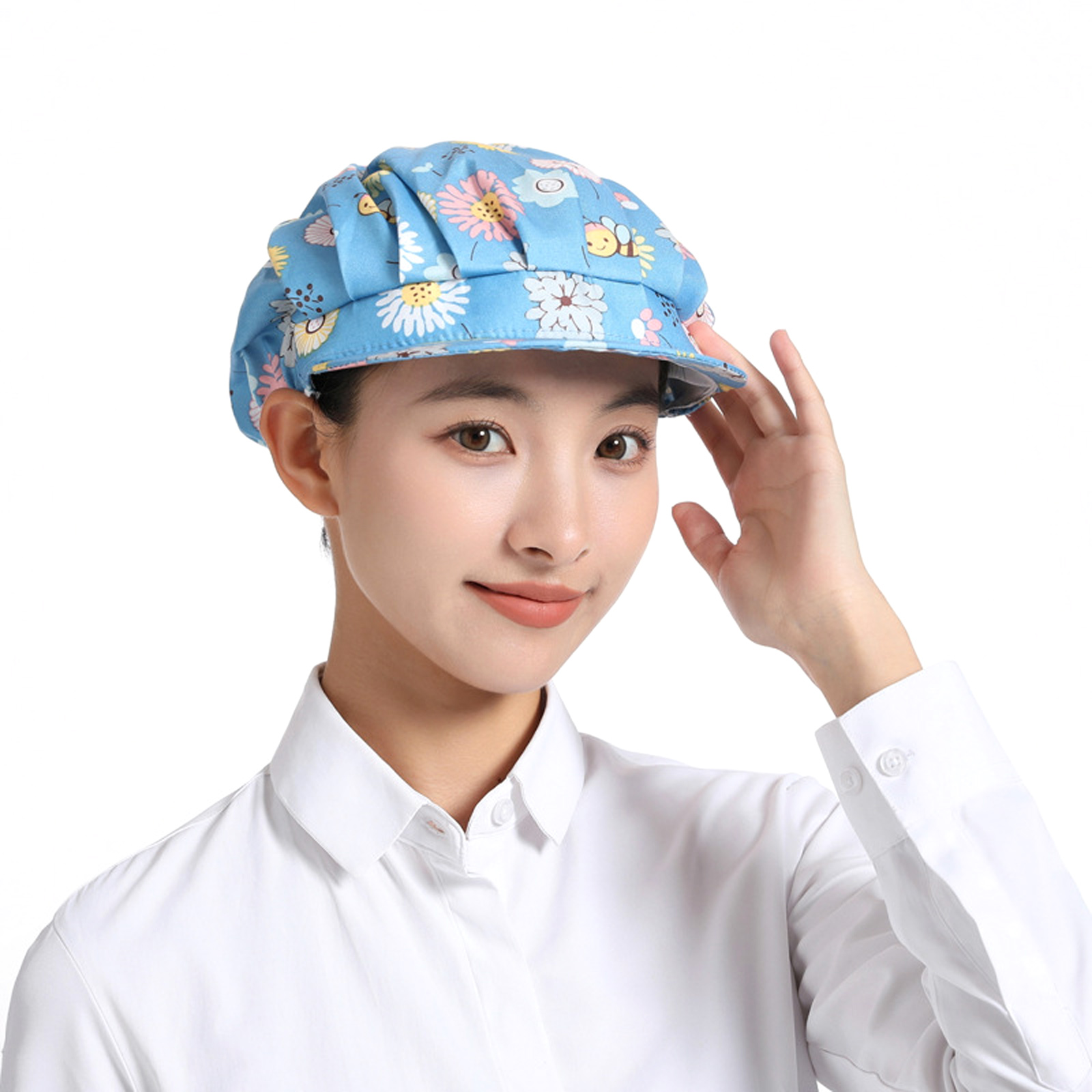 COOLHOOD Stylish Kitchen Cap Keep Hair Neat Adjustable Elastic Chefs 